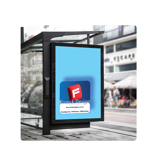 Affiche abribus personnalisée – Impression grand format pour sucette ou mobilier urbain